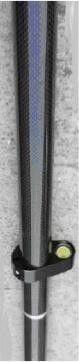 5/8&quot; fibra Palo del carbonio dell'adattatore 3m GPS della vite